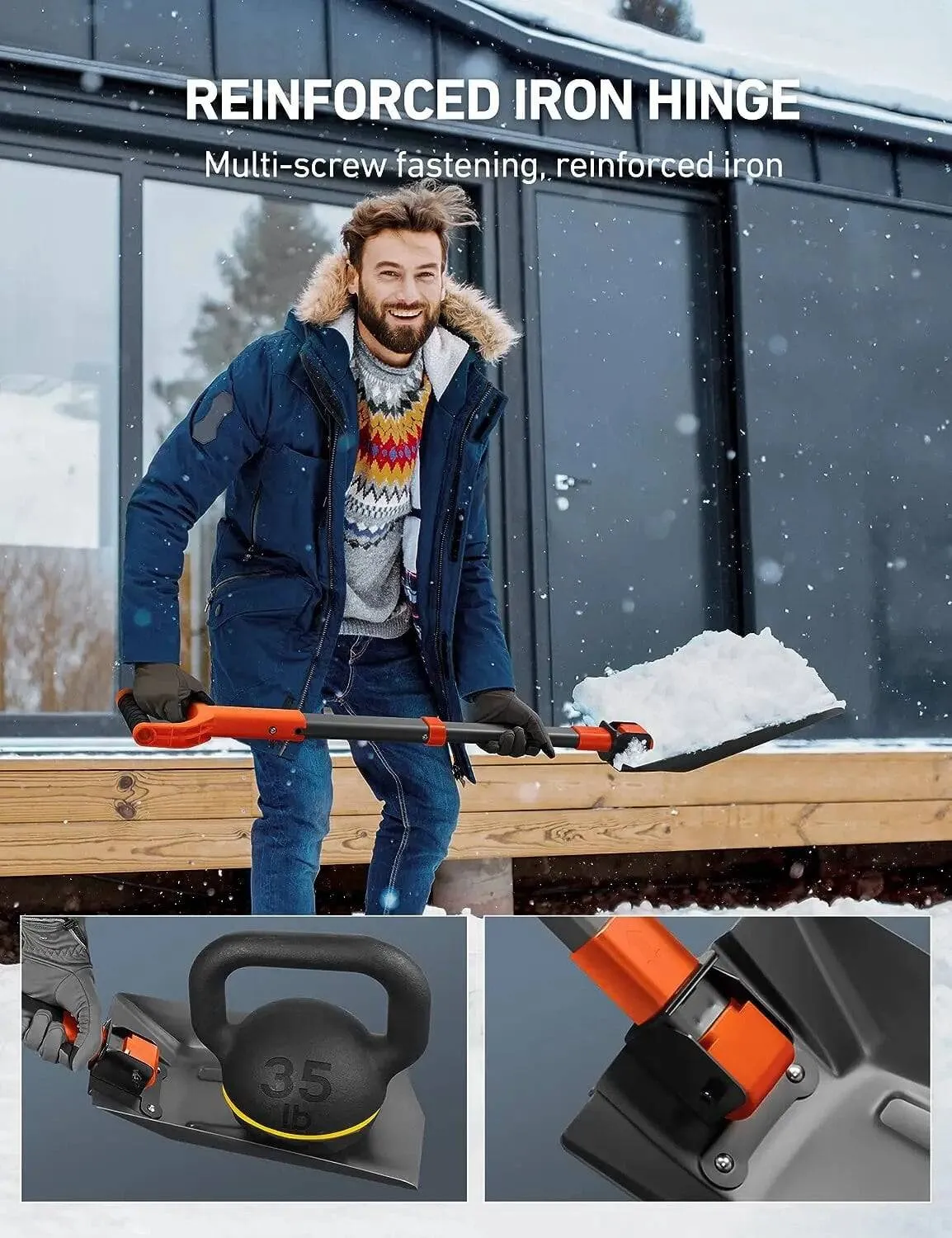 TheWellBeing Extendable Snow Brush and Ice Scrapers for Cars Trucks SUVs Windshield Snow