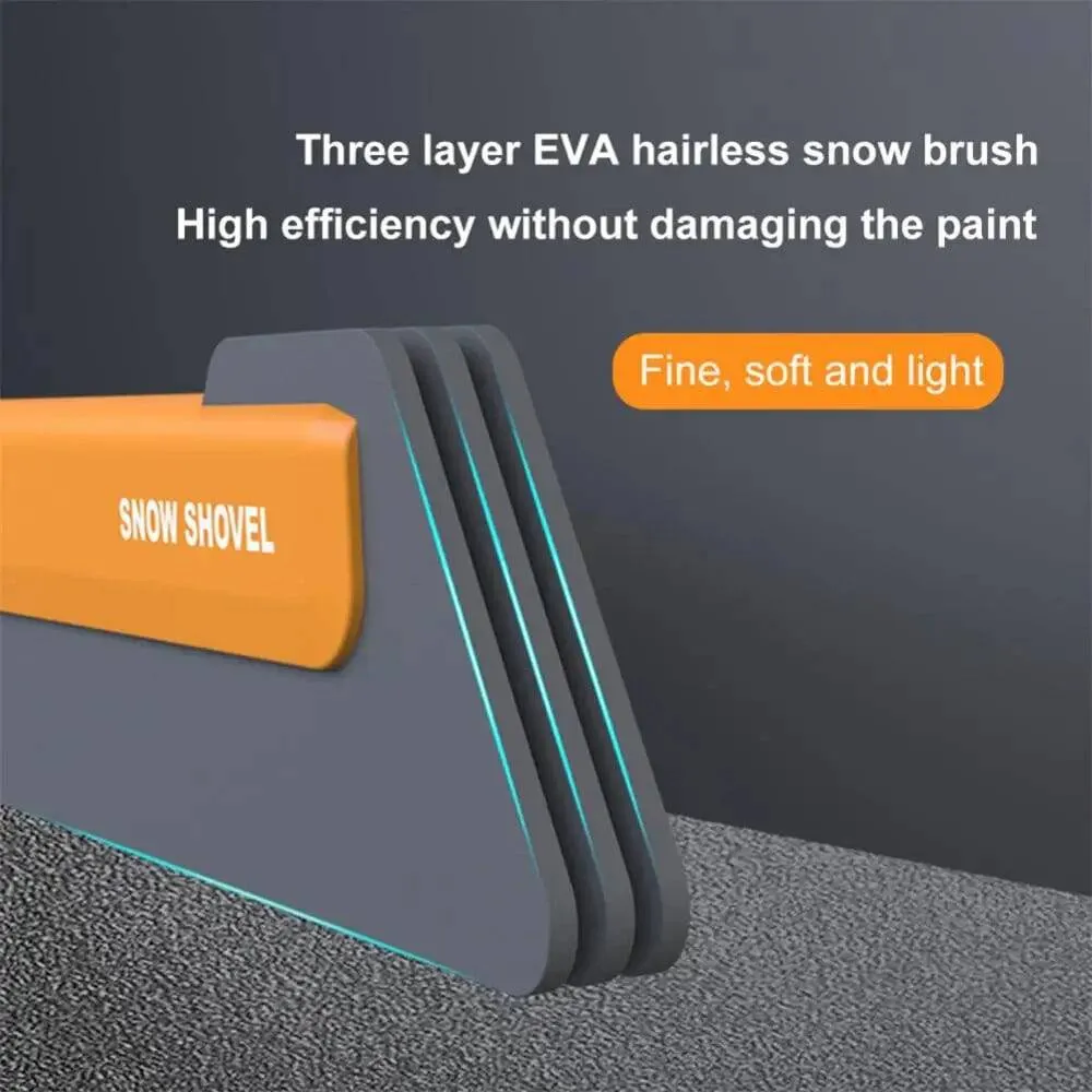 TheWellBeing4-in-1 Car EVA Snow Shovel Snow Removal Brush Multifunctional Snow Shovel Long Rod Deicing Ice Sweep Tool