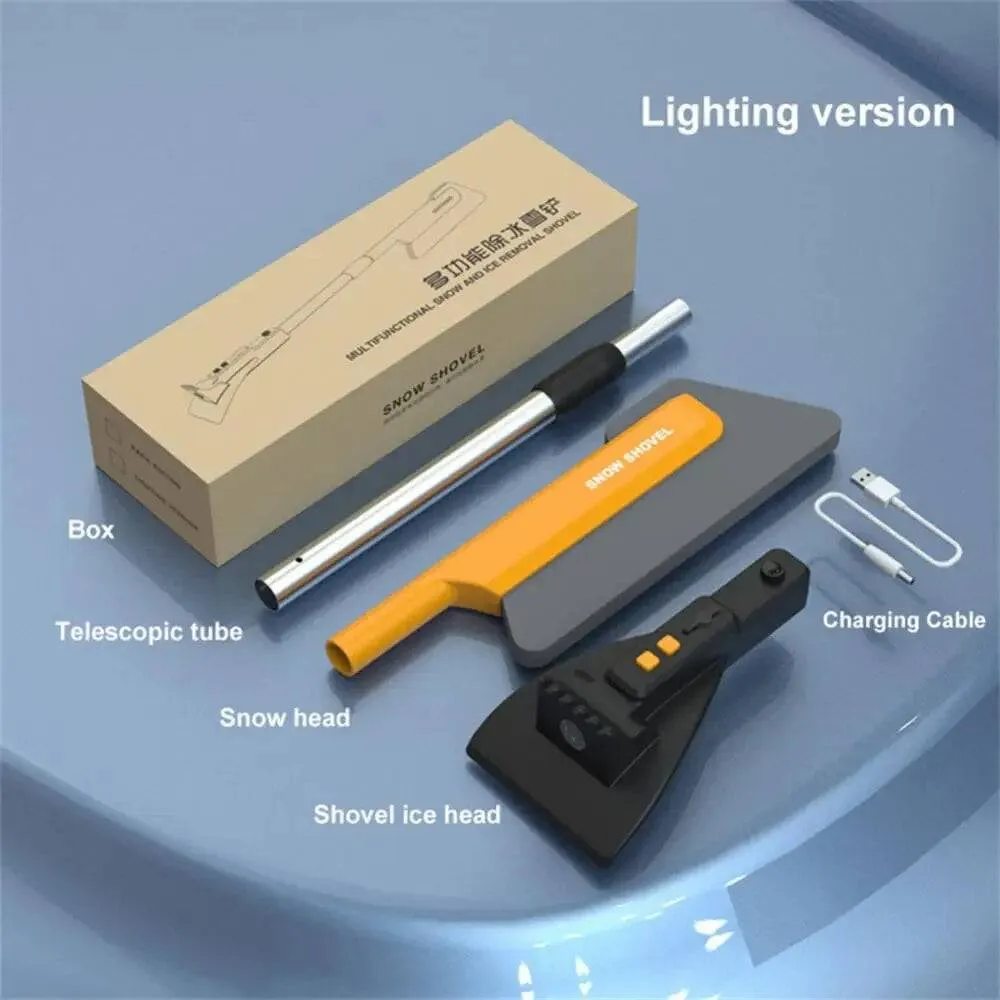 TheWellBeing4-in-1 Car EVA Snow Shovel Snow Removal Brush Multifunctional Snow Shovel Long Rod Deicing Ice Sweep Tool
