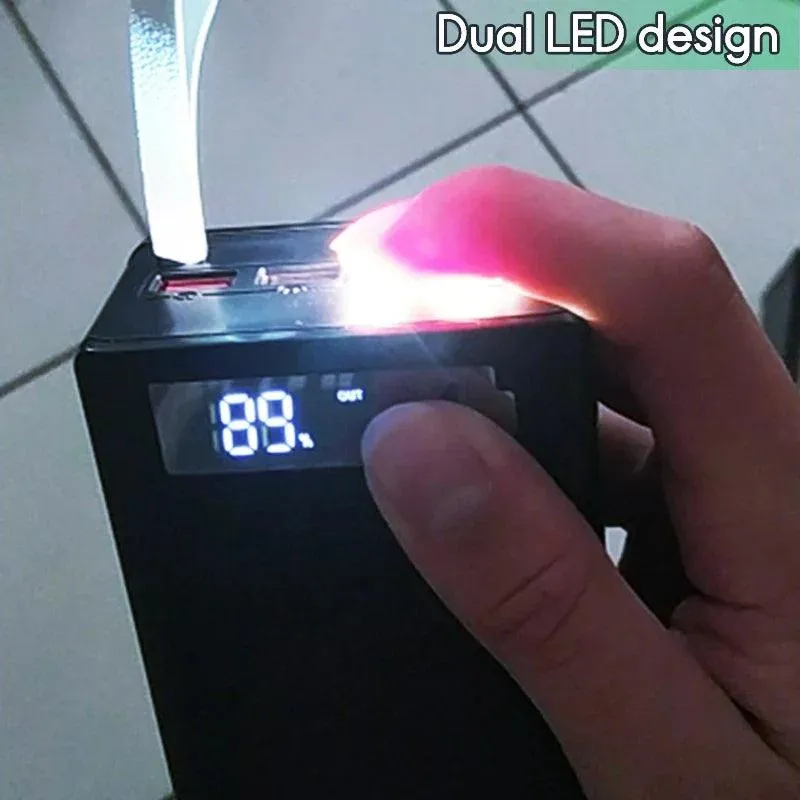 Versatile Detachable 18650 Battery Power Bank Case with Fast Charging and Wireless Options