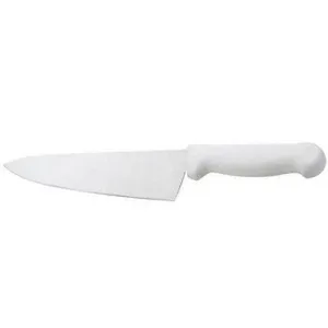 Winco KWH-6 8" Wide Cook's Knife with Easy Grip Plastic Handle