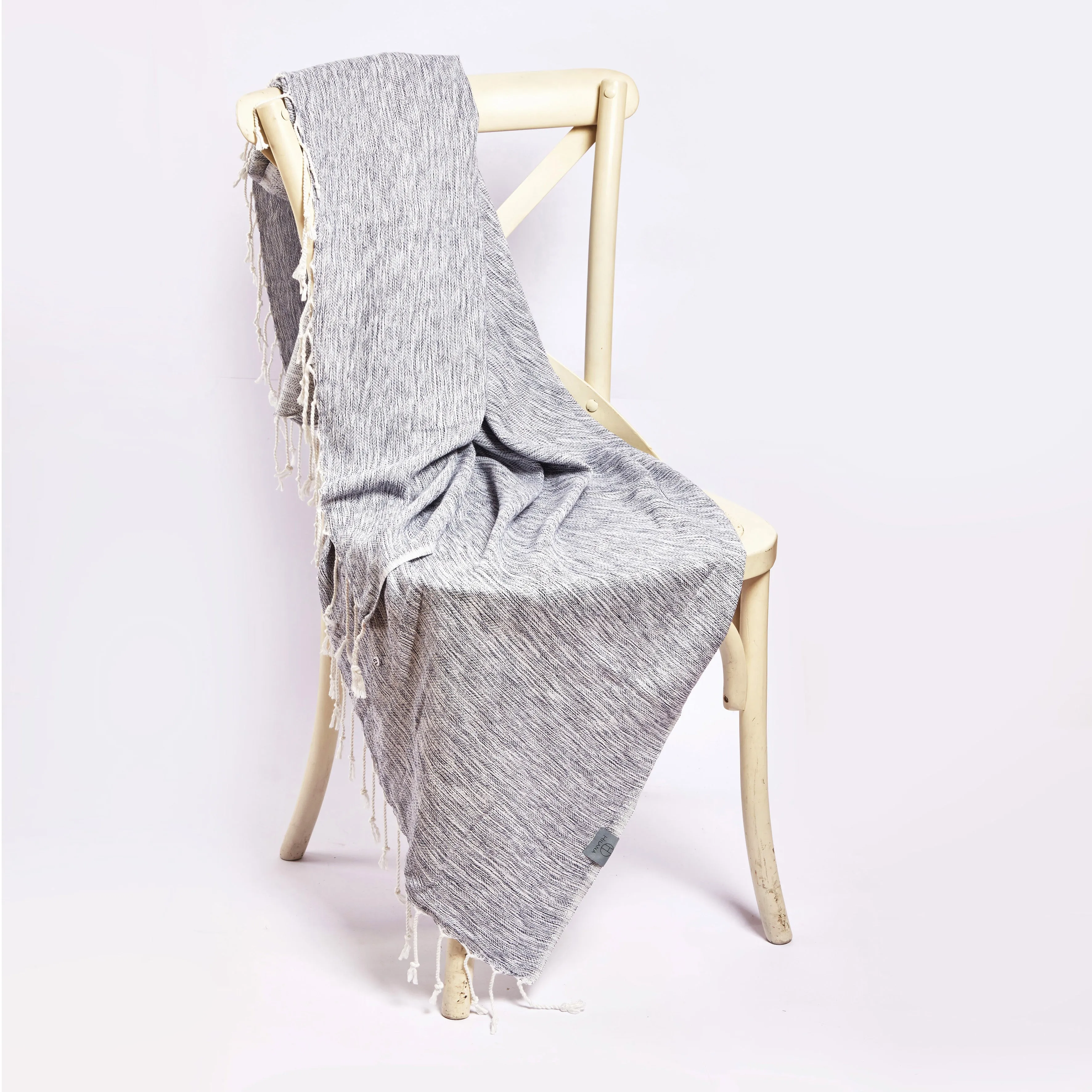 Yalova Ultra Soft Marbled Blanket Throw - Blue by Eco Hilana