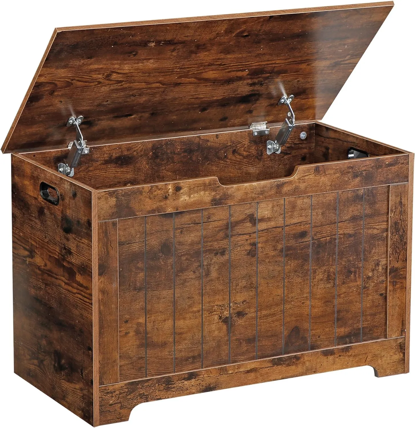 ZENY™ Lift Top Storage Cabinet Bench, Wooden Room Organizer Bin with 2 Safety Hinges