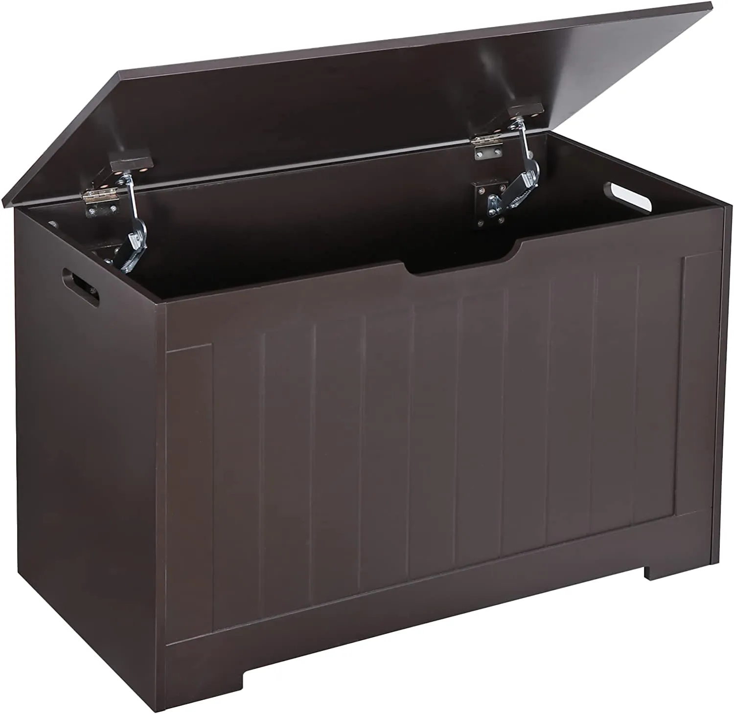 ZENY™ Lift Top Storage Cabinet Bench, Wooden Room Organizer Bin with 2 Safety Hinges